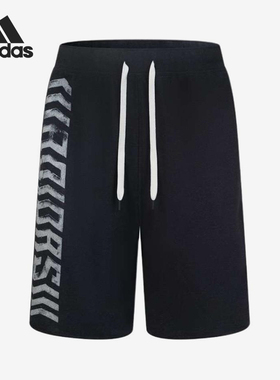 Adidas/阿迪达斯正品新款男黑色训练轻盈速干经典简约短裤FL1490