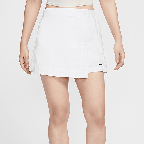 Nike/耐克正品Sportswear女士小标排扣经典梭织裤裙HM6980-100