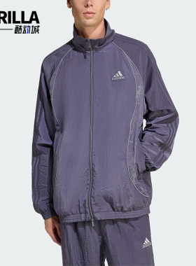 Adidas/阿迪达斯正品ADILENIUM男士运动宽松足球梭织外套KF8518