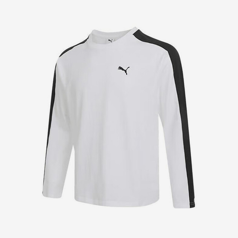 彪马男士简约日常长袖T恤