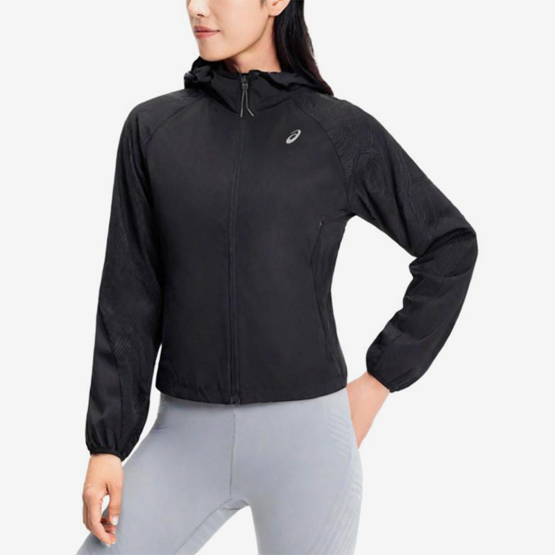 Asics/亚瑟士正品新款女子梭织运动健身连帽夹克外套2012D248-001