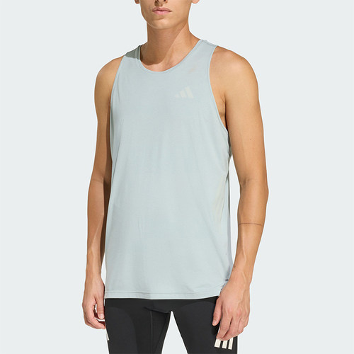 Adidas/阿迪达斯正品夏款男士轻盈透气跑步运动无袖背心T恤JZ7729