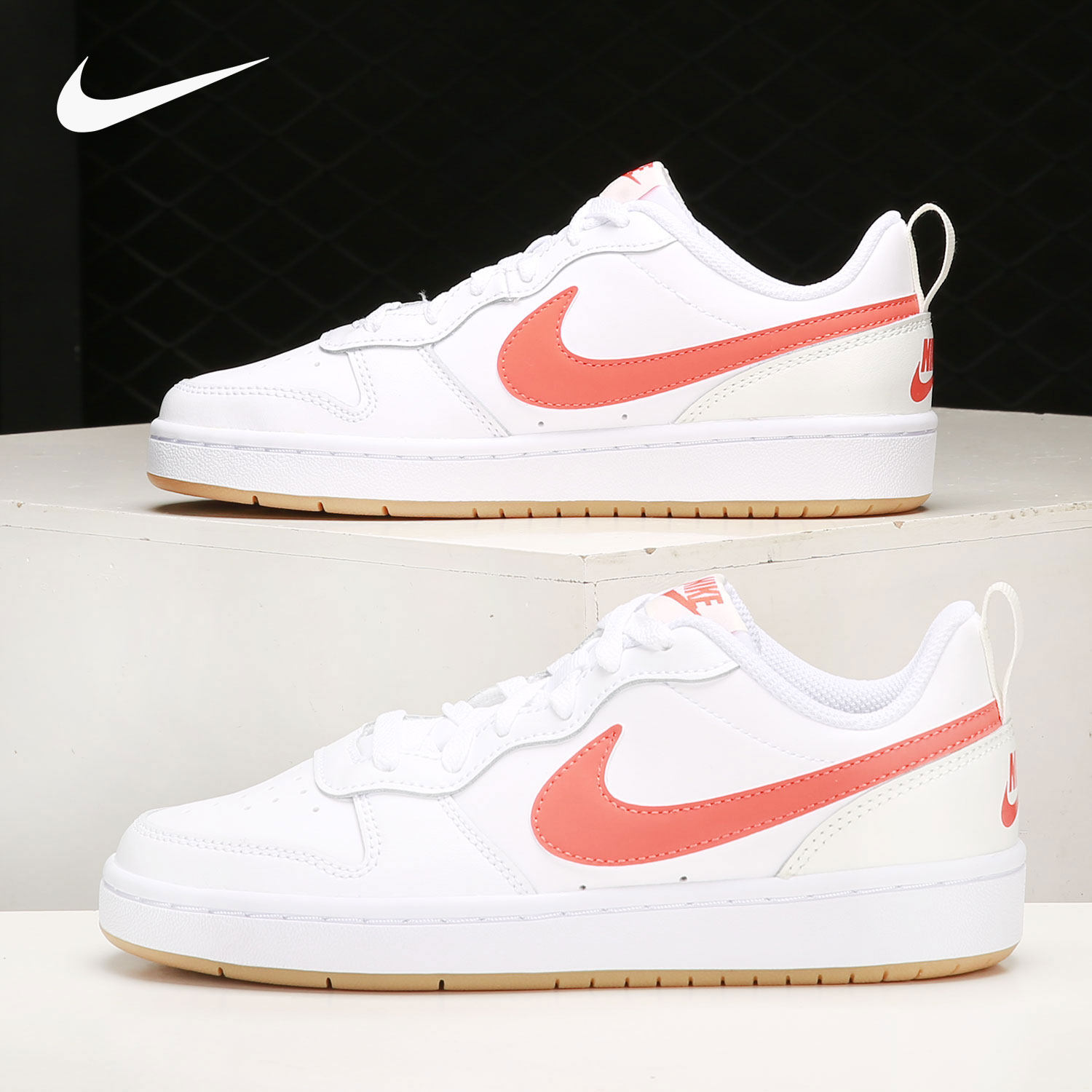 Nike/耐克官方正品 BOROUGH (GS)女子大童运动休闲鞋 BQ5448-114