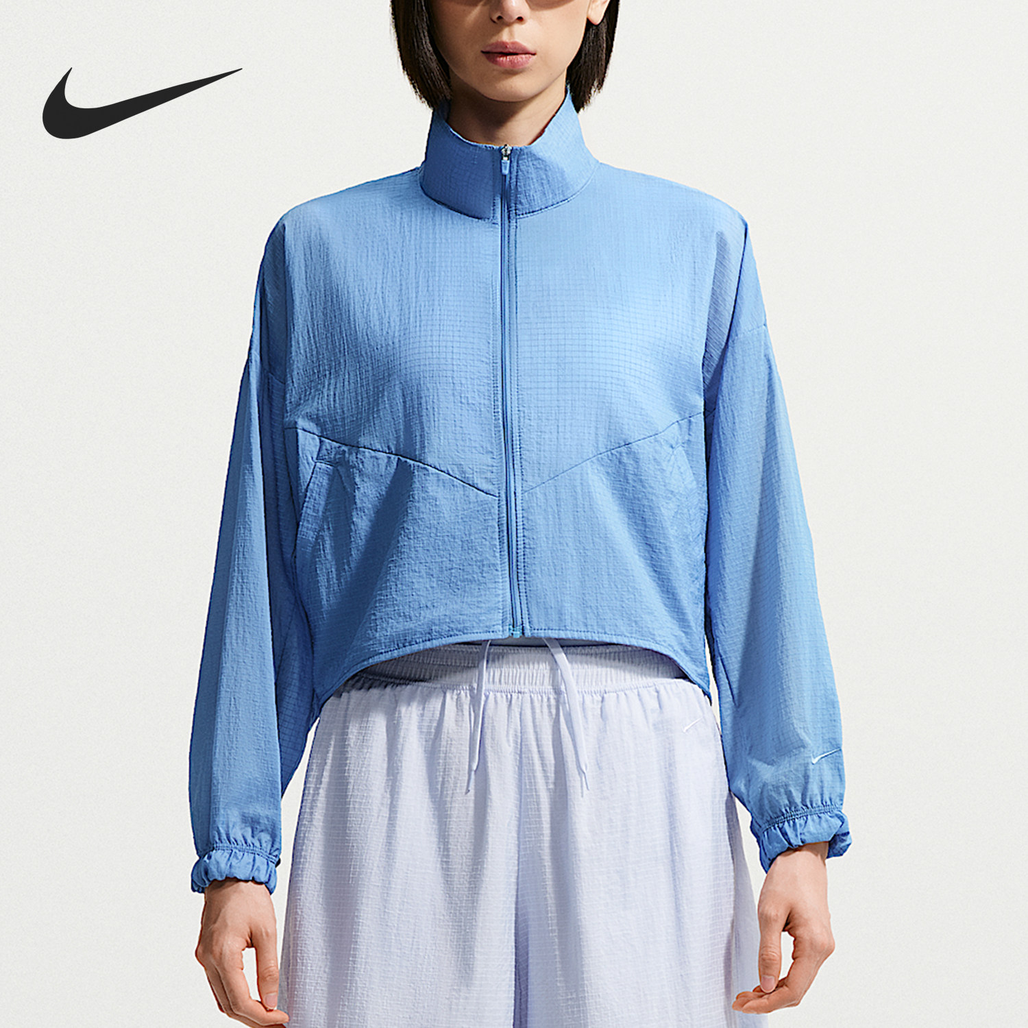 Nike/耐克官方正品女士舒适透气亲肤立领运动夹克外套IF0588-486 - 实物图