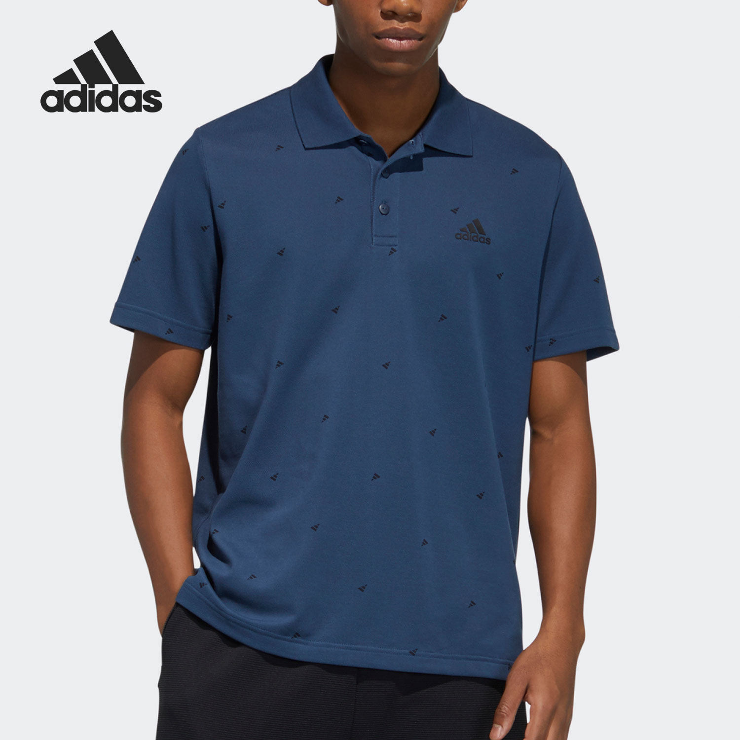 Adidas/阿迪达斯官方正品FI POLO AOP男子休闲运动Polo衫 GP0996,运动服/休闲服装,运动POLO衫,淘宝优惠券,粉丝福利购,淘宝优惠卷