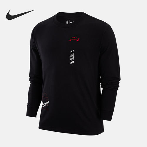 Nike/耐克正品COURTSIDE NBA男子运动长袖T恤DR6338-010