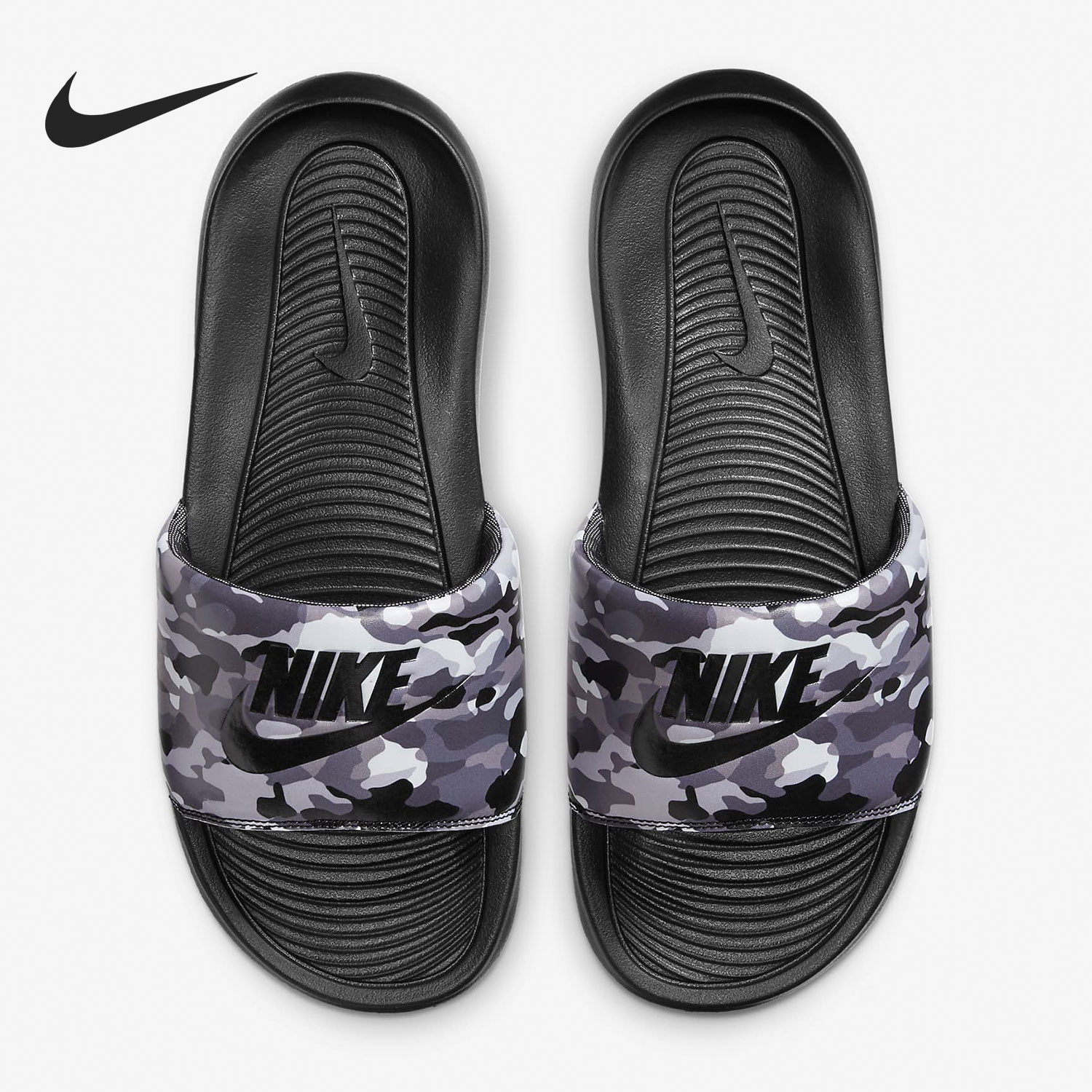 耐克男女轻便时尚印花拖鞋