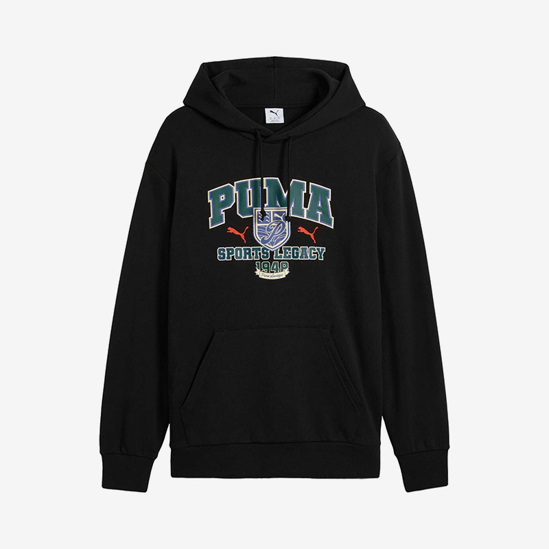 彪马男士印花针织休闲连帽卫衣