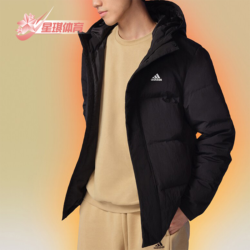 阿迪达斯男士运动羽绒服
