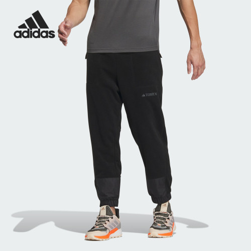Adidas/阿迪达斯正品FLEECE PANTS男士户外加绒长裤IL9009