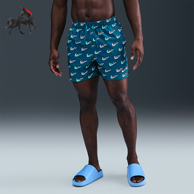 Nike/耐克正品男士运动时尚印花休闲透气松紧短裤HV7062-301