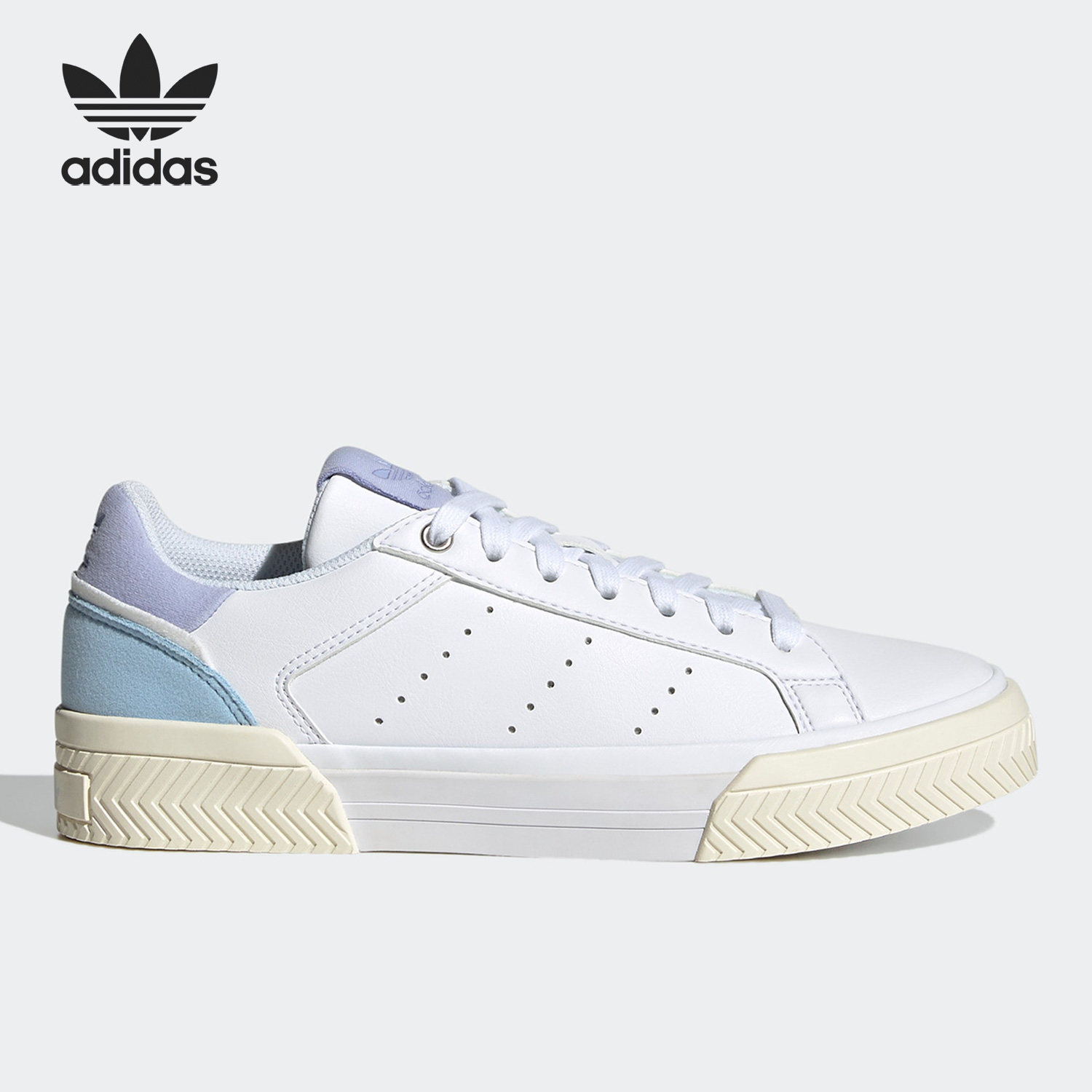 阿迪达斯女子低帮跑步运动板鞋