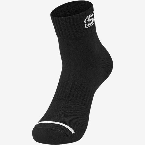 Skechers斯凯奇正品男女柔软短筒日常健身运动袜L122U135-01KL