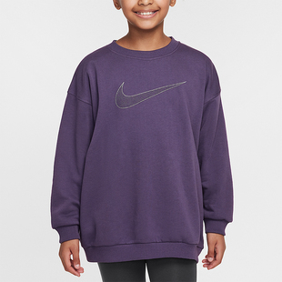 耐克正品 套头日常卫衣HM6527 2025冬季 大童圆领经典 573 款 Nike