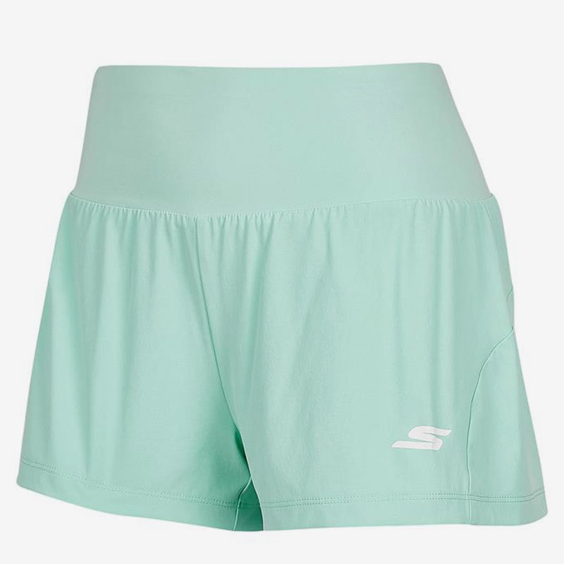 Skechers/斯凯奇正品当季新款女子弹性包腰运动透气休闲短裤