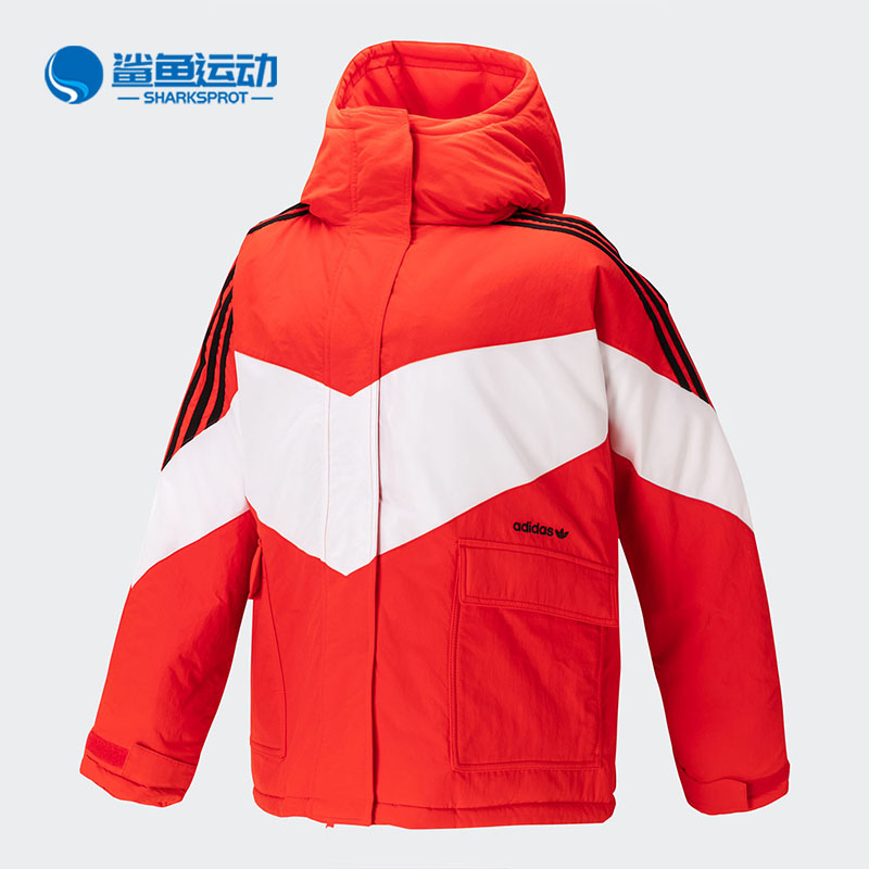 Adidas/阿迪达斯正品春季新款三叶草女子冬季运动棉服FQ2413