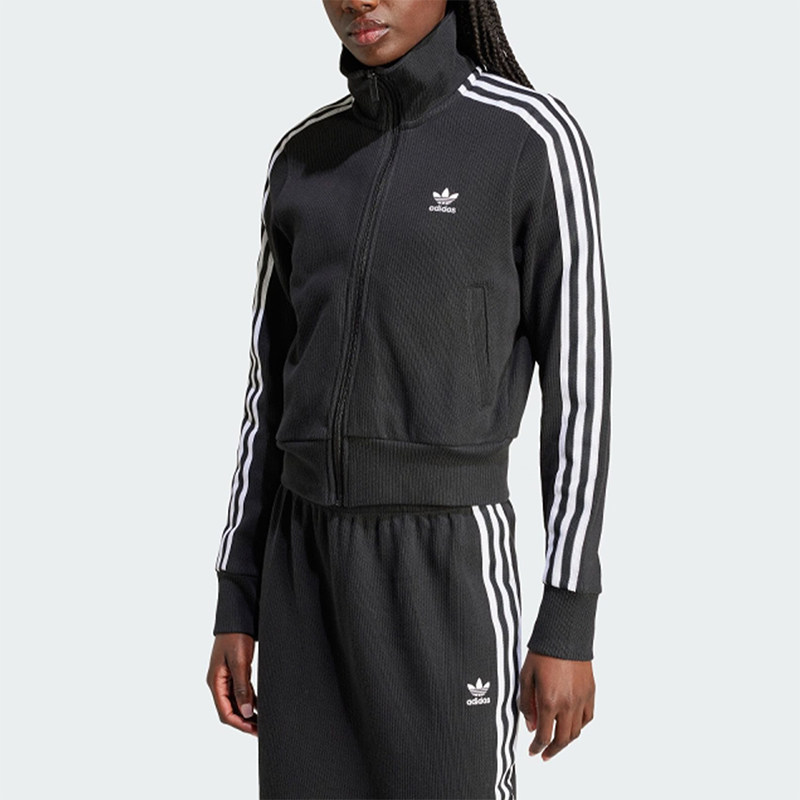 Adidas/阿迪达斯正品三叶草女士罗纹针织短款立领外套IY7278,运动服/休闲服装,运动茄克/外套,淘宝优惠券,粉丝福利购,淘宝优惠卷