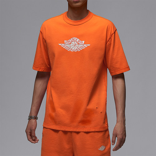 Nike/耐克正品JORDAN男士运动休闲透气经典针织短袖IB3131-820