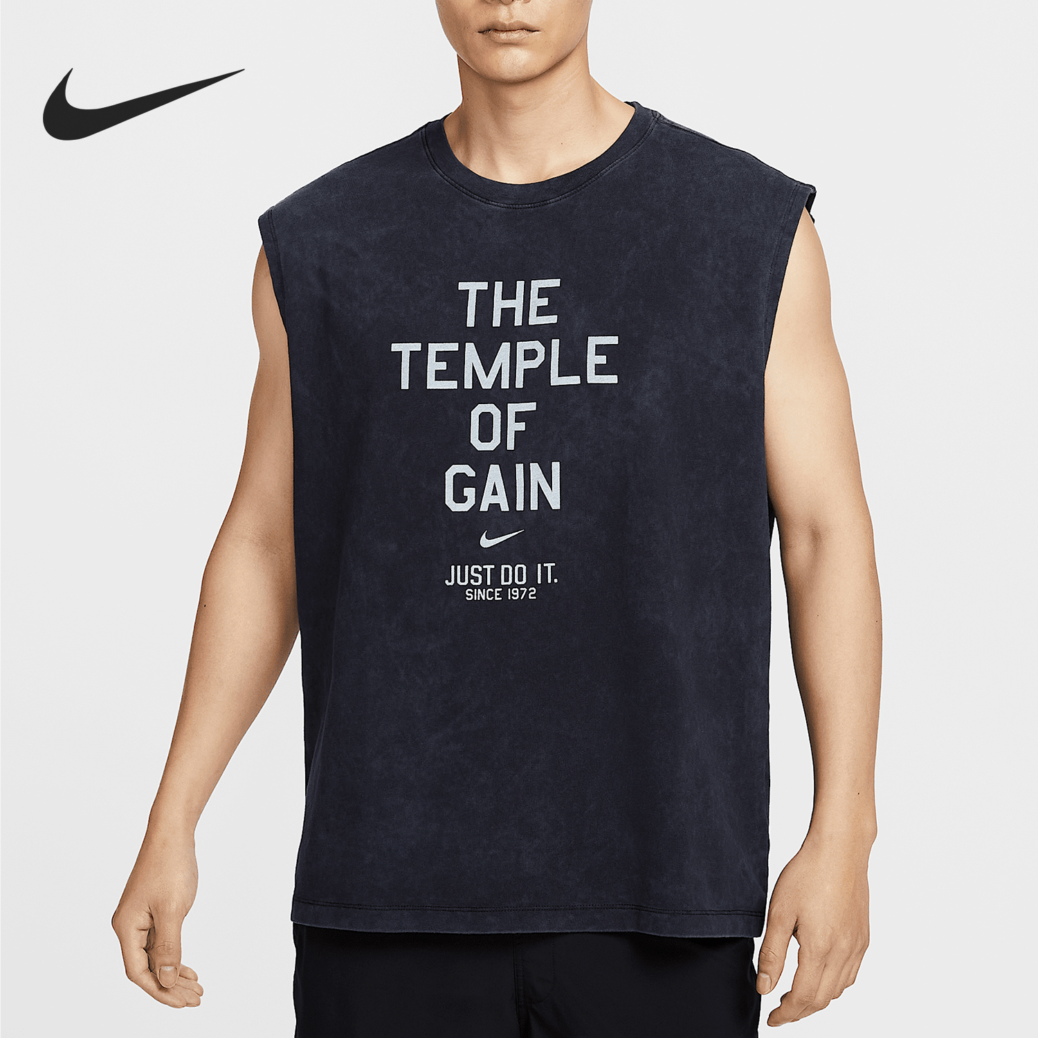 Nike/耐克官方正品2025夏季款男士透气运动无袖背心HJ3688-010