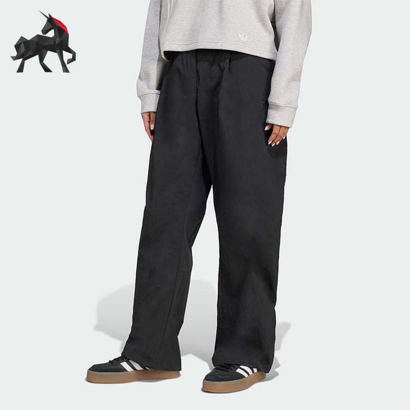 Adidas/阿迪达斯正品三叶草女士宽松梭织休闲运动裤JX8111图片