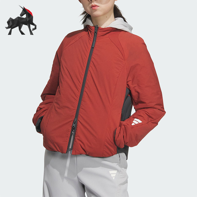 Adidas/阿迪达斯正品FUSTL W P JKT女士双面穿保暖棉服JM4247