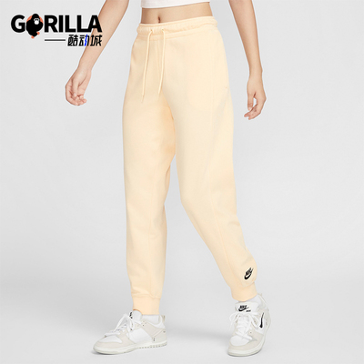 耐克女士运动简约休闲束脚长裤