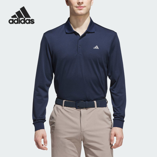 Adidas/阿迪达斯正品男士时尚休闲透气长袖运动POLO衫KA7915
