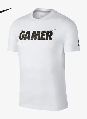 Nike/耐克正品 LPL Gamer男士字母透气运动短袖CT0472-101