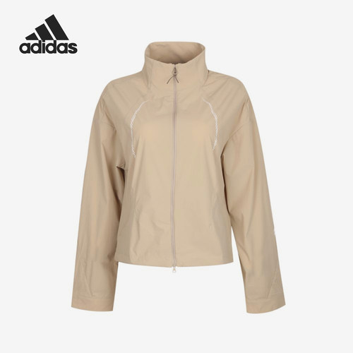 Adidas/阿迪达斯正品女士立领拉链简约舒适夹克外套LF5645