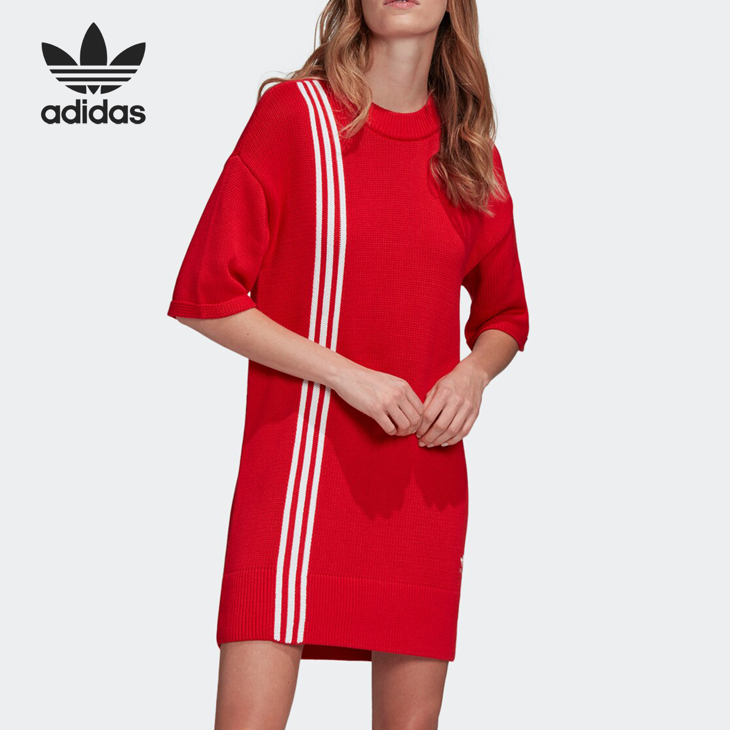 Adidas/阿迪达斯正品 当季新款SWEAT DRESS女子运动裙子 FU1747
