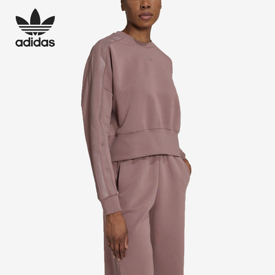 Adidas/阿迪达斯正品SWEATER女子运动宽松长袖圆领卫衣HM1737
