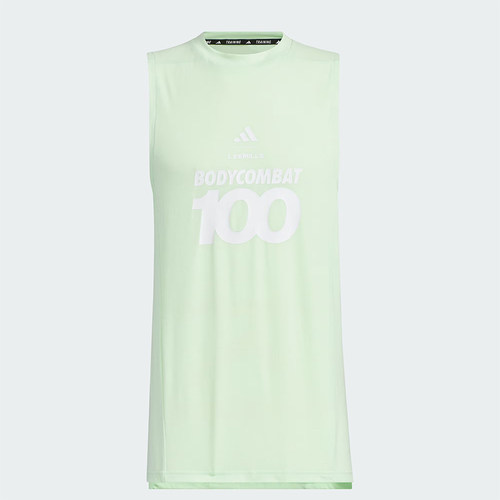 Adidas/阿迪达斯正品莱美联名款男士运动健身圆领背心JY3021