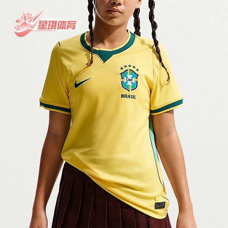 Nike/耐克正品Stadium新款儿童经典黄绿色时尚足球衣IO2231-724