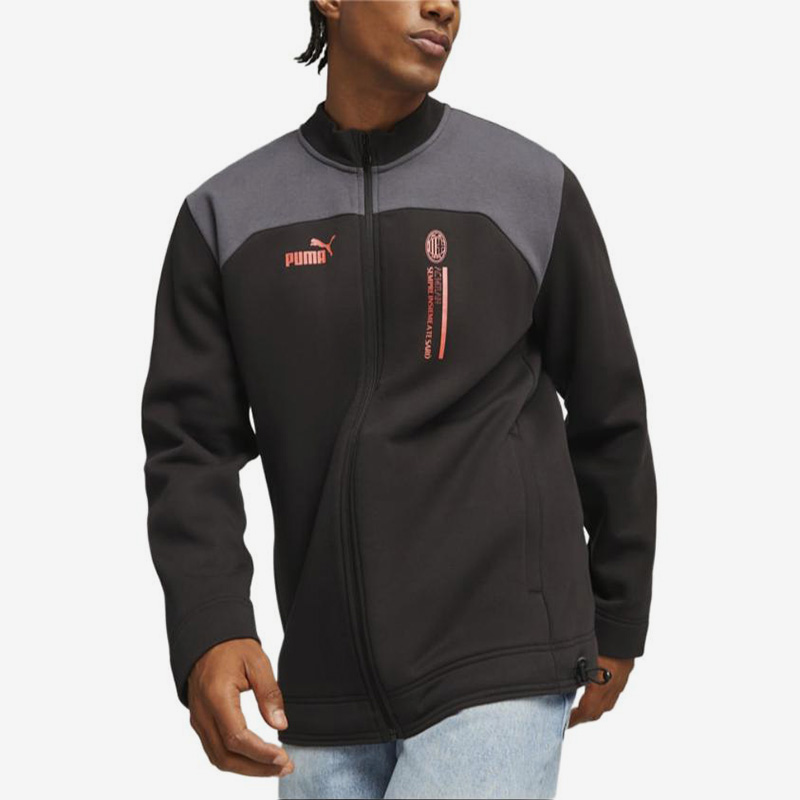 Puma/彪马正品男士拼接拉链复古运动立领夹克外套772331-22