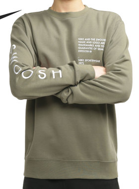 Nike/耐克正品 AS M NSW SWOOSH CREW FT 休闲卫衣/套头衫 CU4035