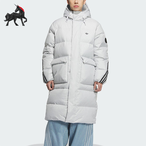 Adidas/阿迪达斯正品LONG DOWN JACKET男女长款保暖羽绒服KC2566