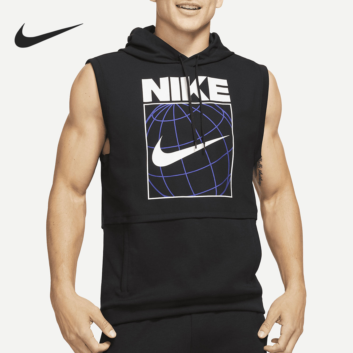 耐克夏季男子无袖运动套头衫