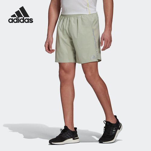 Adidas/阿迪达斯正品男子排汗轻盈透气跑步运动短裤 GJ9879