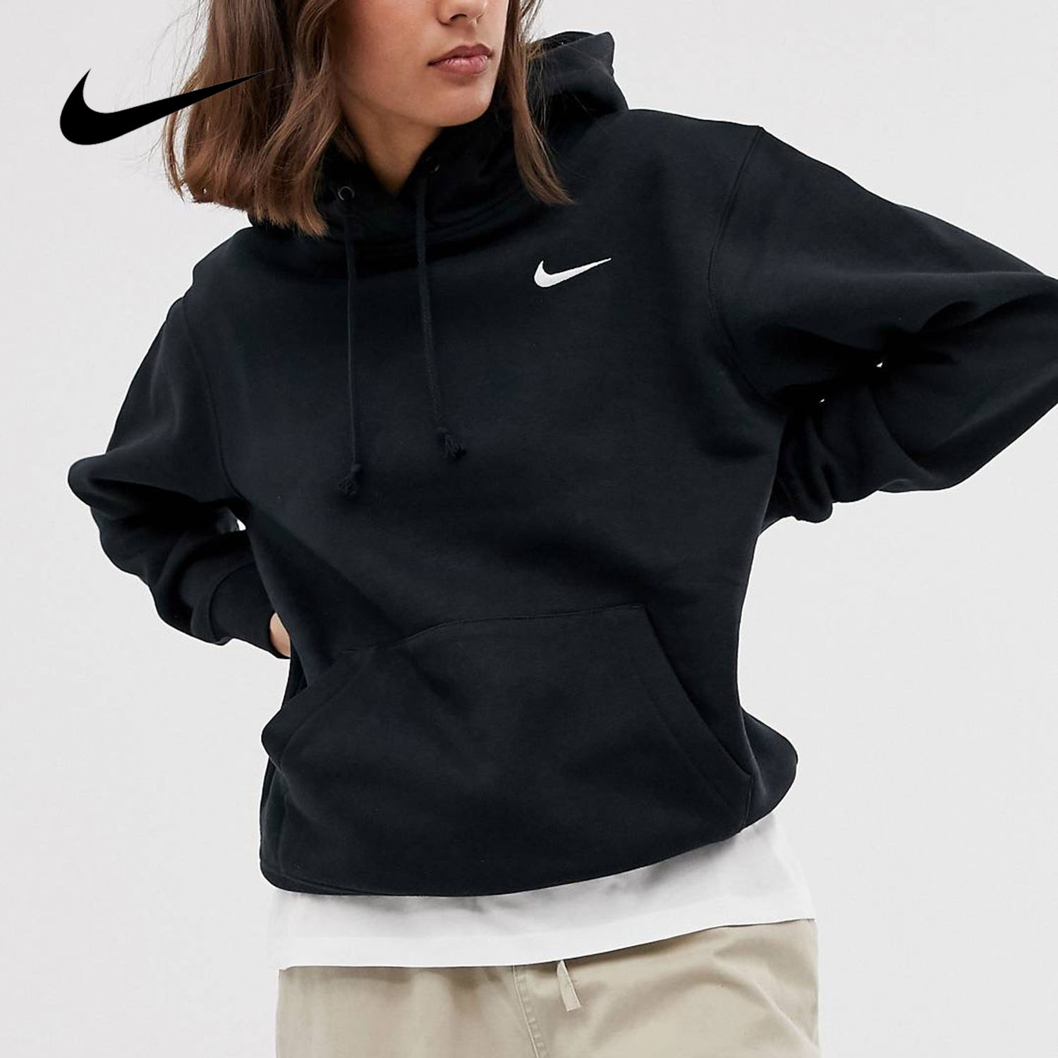 耐克女子连帽运动休闲简约卫衣