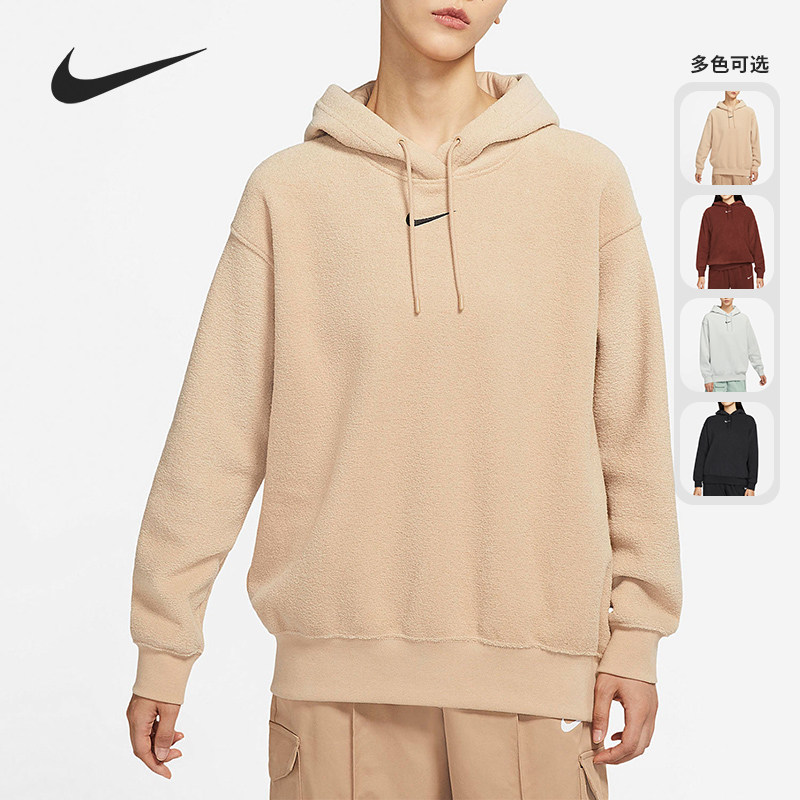 耐克女子加绒宽松运动卫衣