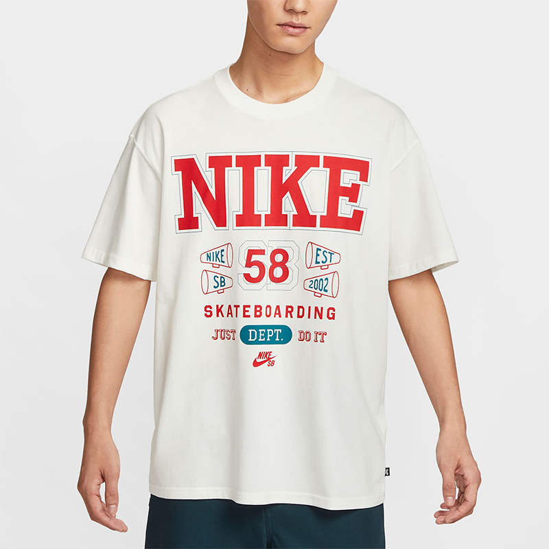 Nike/耐克正品2025秋季款男士休闲宽松图案印花短袖HV1312-133