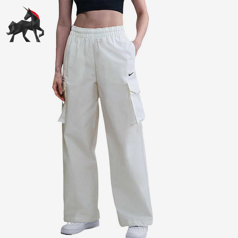 Nike/耐克正品2025夏季女士休闲梭织工装运动简约长裤HM6977-133