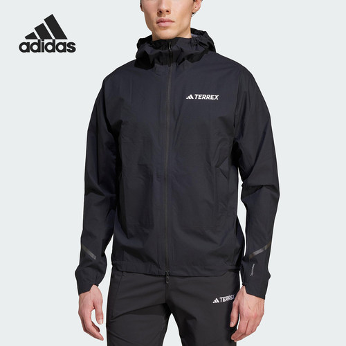 Adidas/阿迪达斯正品JACKET男士户外经典跑步越野冲锋衣KA5872