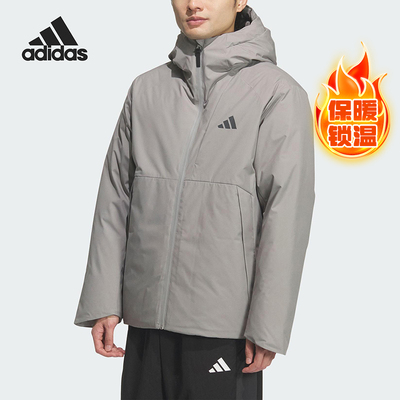 Adidas/阿迪达斯正品TECH DOWN JKT男士保暖连帽羽绒服KQ5503