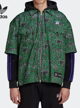 Adidas/阿迪达斯正品当季新款运动休闲男子两面穿外套 FS8917