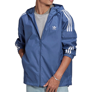 Adidas/阿迪达斯官方正品三叶草 3-STRIPES 男子连帽外套GN3469