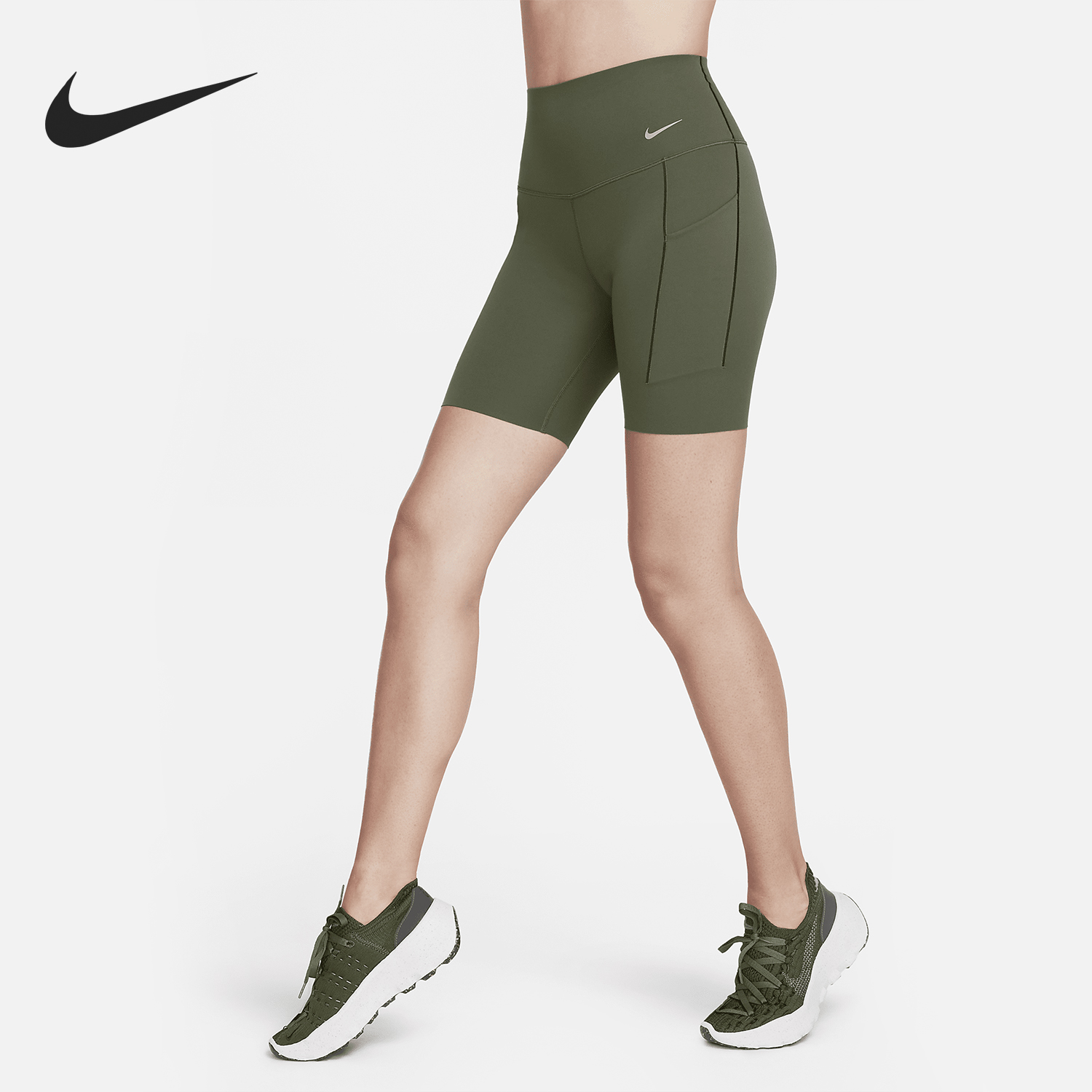 Nike/耐克正品夏季女士弹力透气训练休闲运动短裤DQ5995-325