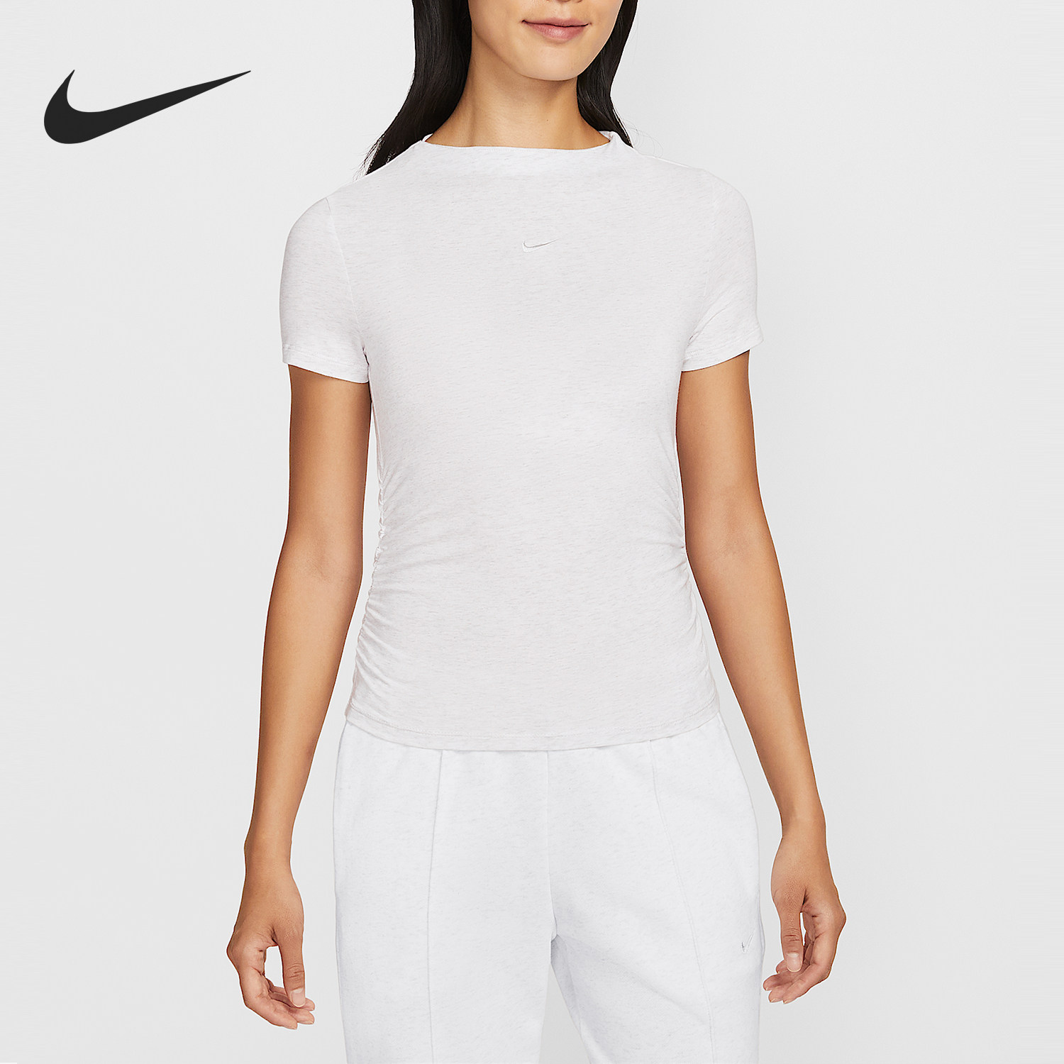 Nike/耐克官方正品Sportswear女士针织紧身套头短袖HV2402-051,运动服/休闲服装,运动T恤,淘宝优惠券,粉丝福利购,淘宝优惠卷