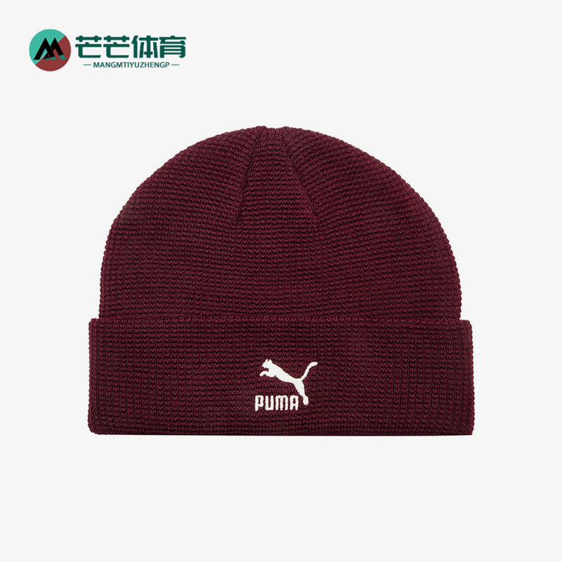 Puma/彪马正品秋冬款男女耐磨户外刺绣经典休闲绒线帽024963-01