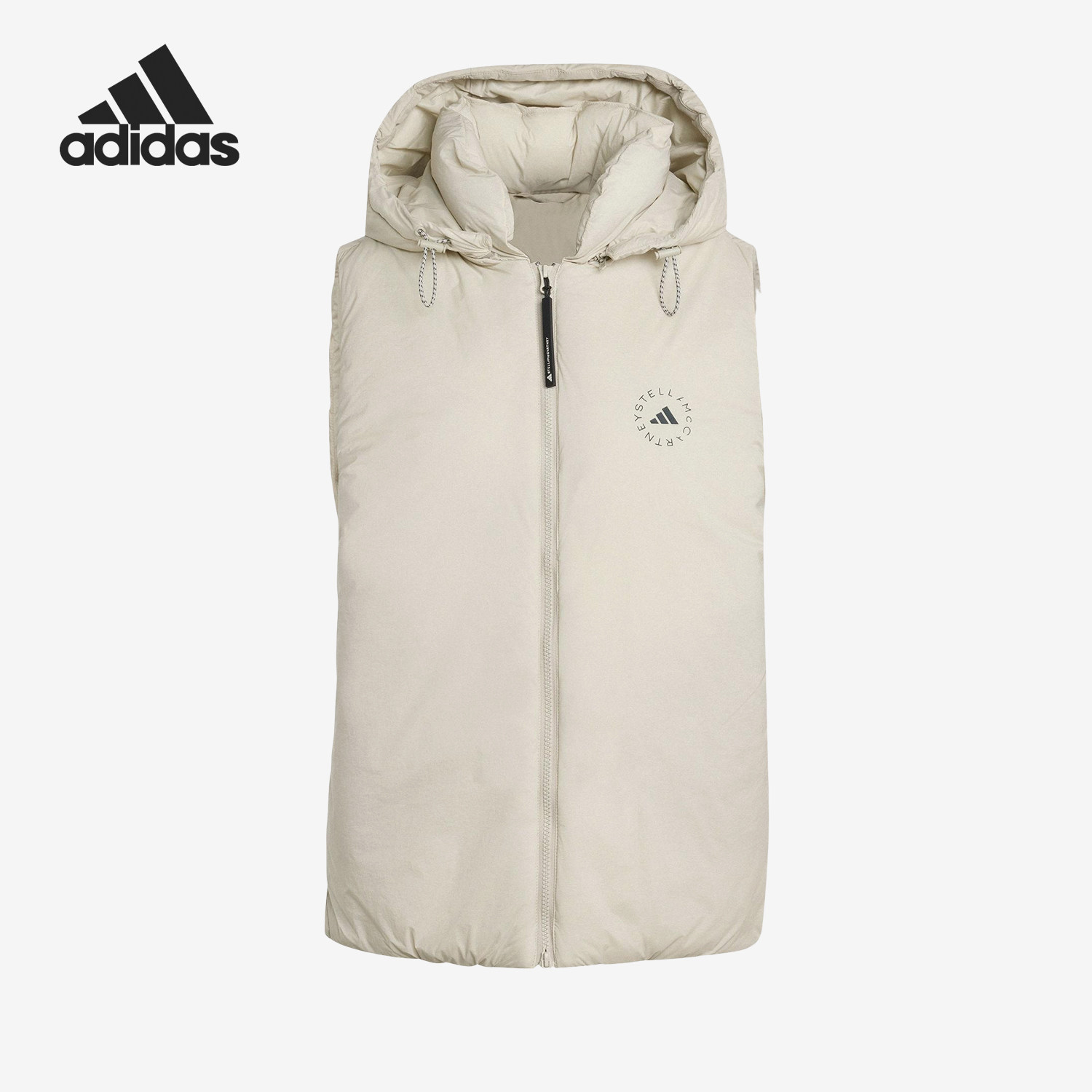 Adidas/阿迪达斯官方正品SMCPADEDVEST新款女宽松连帽马甲JM3673